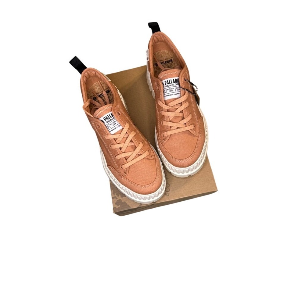 Palladium Pallashock LO ORG 2 Sandstone Platform Sneakers Women's Size‎ 6.5 US